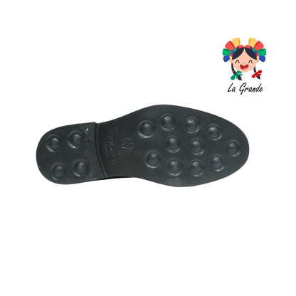 8016 VOGATTI Negro Zapato de piel de becerro con suela antiderrapante para caballero