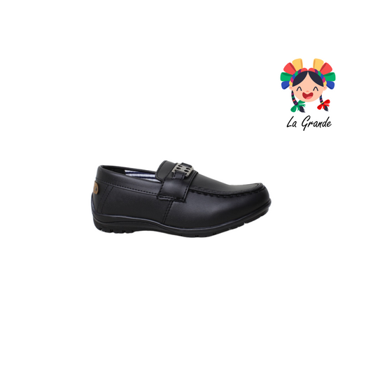 802 ECOLINE negro zapato tipo mocasín infantil niño y caballero