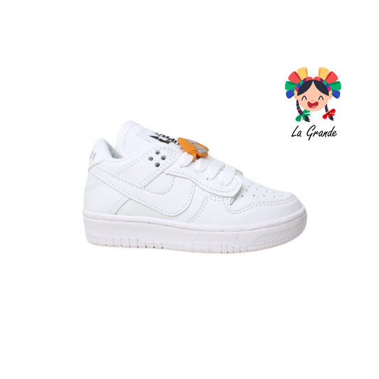 824 CUPRA Blanco Blanco Tenis tipo choclo Escolar niño y niña