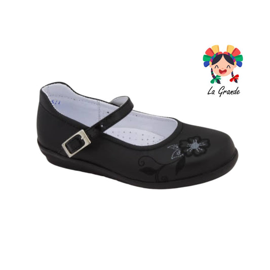 834 ROKINO Negro Zapato Para Niña Infantil