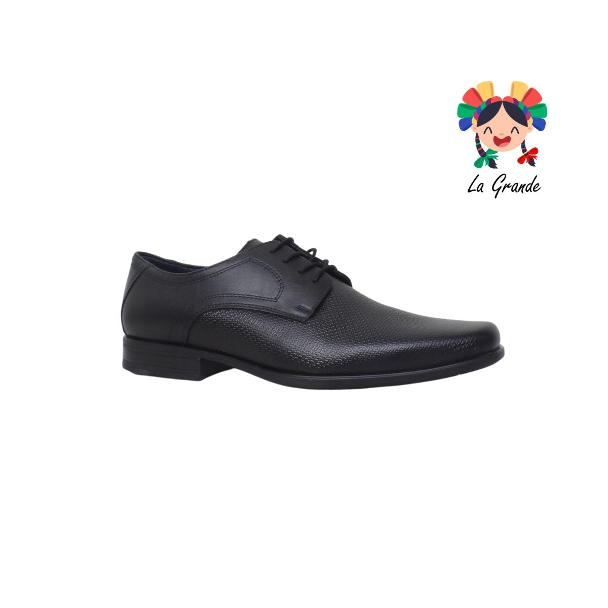 718 DERBY FLEXI Negro Piel Zapato de Vestir para Caballero