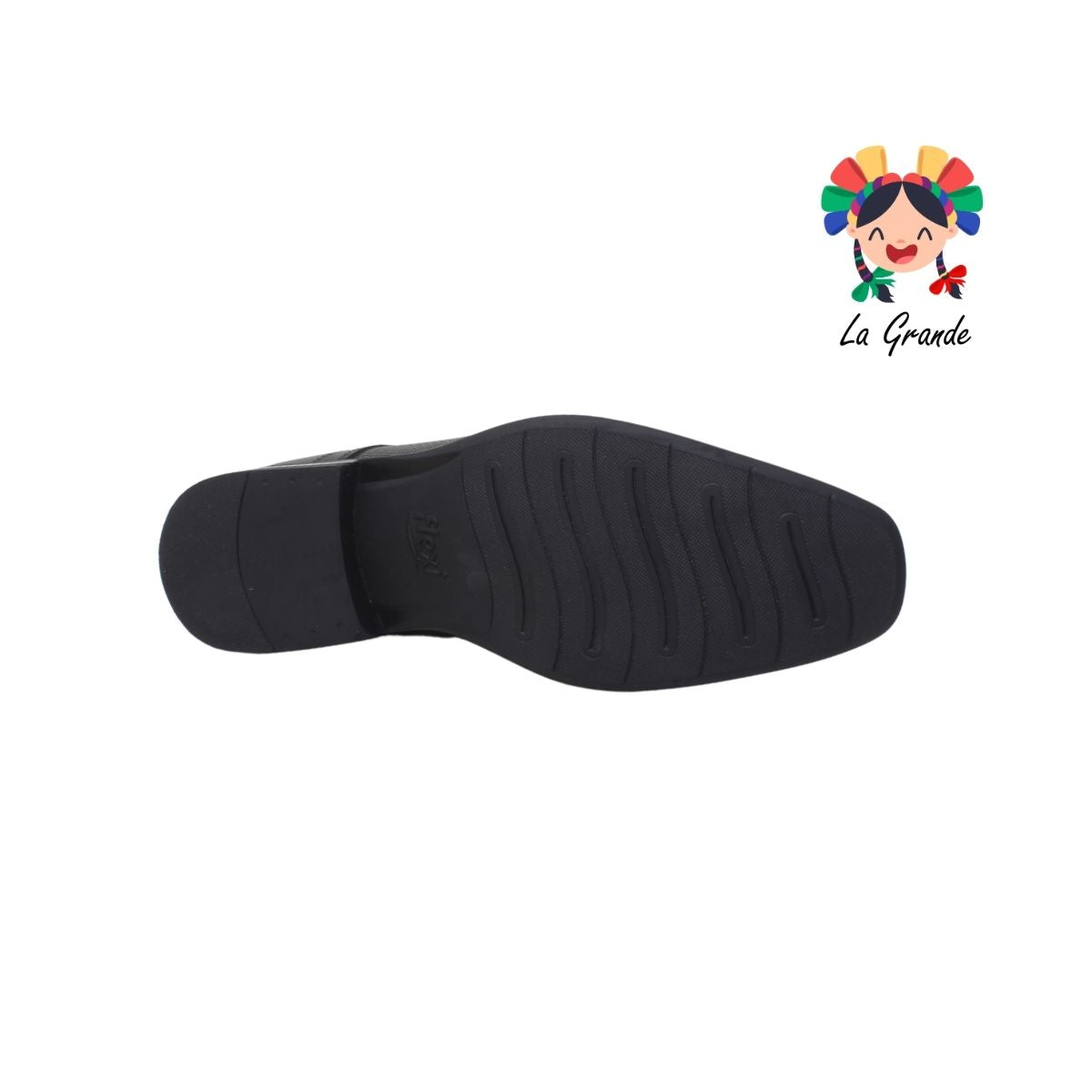 718 DERBY FLEXI Negro Piel Zapato de Vestir para Caballero