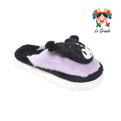 A-5064 TIGRE Kuro Multicolor Sint Textil Pantufla para Dama