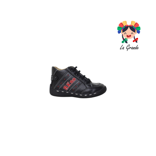 9505 Rokino Negro Zapato Bota Bebé