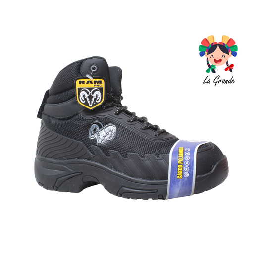 9553 RAM Negro Acero Textil  Bota industrial con Casco para Caballero