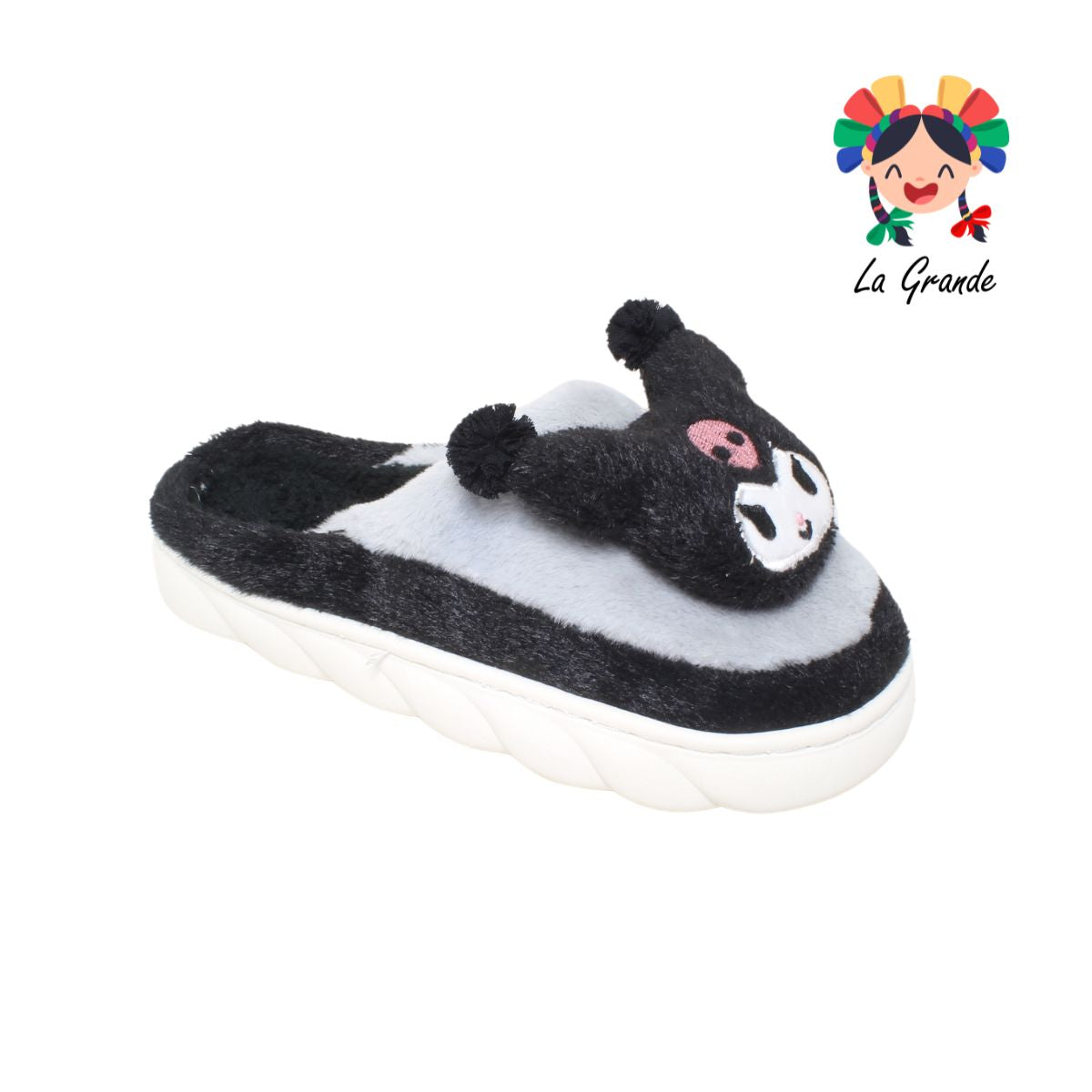 A-5064 TIGRE Kuro Multicolor Sint Textil Pantufla para Dama