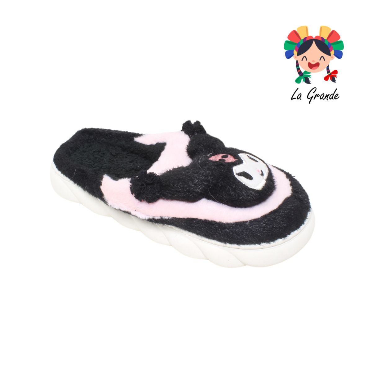 A-5064 TIGRE Kuro Multicolor Sint Textil Pantufla para Dama