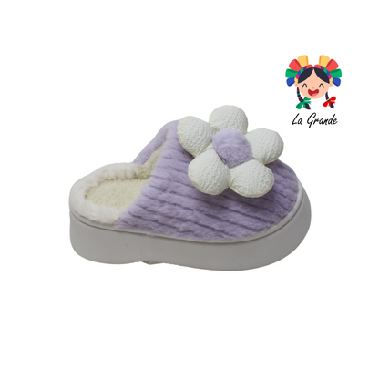 A-5023 TIGRE Flor Multicolor Pantufla con Plataforma para dama