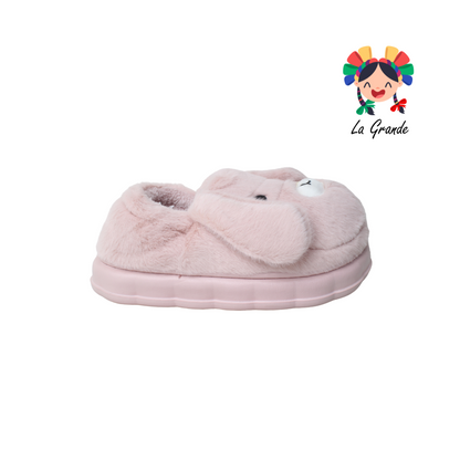 A-5085 TIGRE Perrito Multicolor Sint Textil Pantufla para Dama y Joven