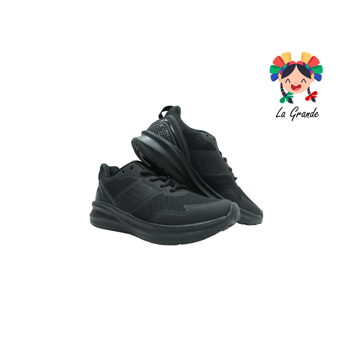 A4702-CT negro tenis textil deportivo