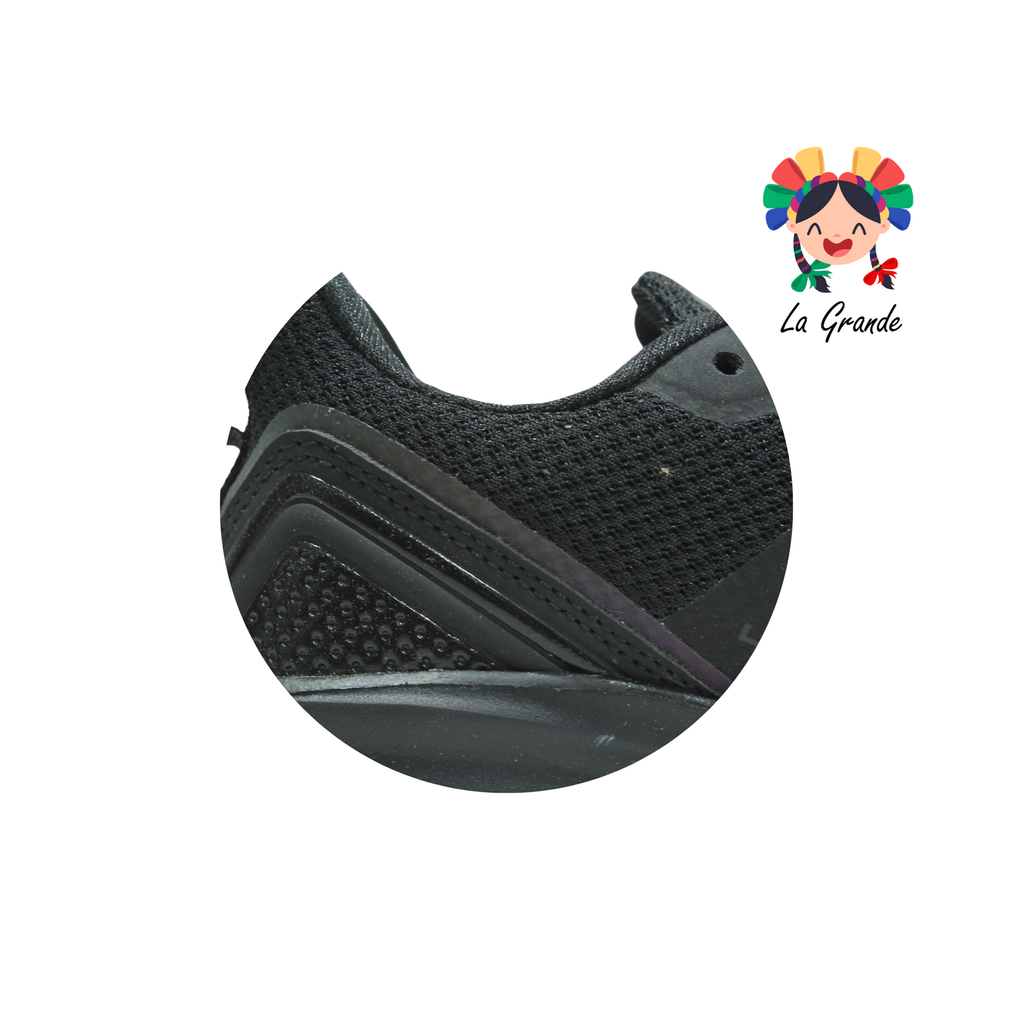 A4702-CT negro tenis textil deportivo