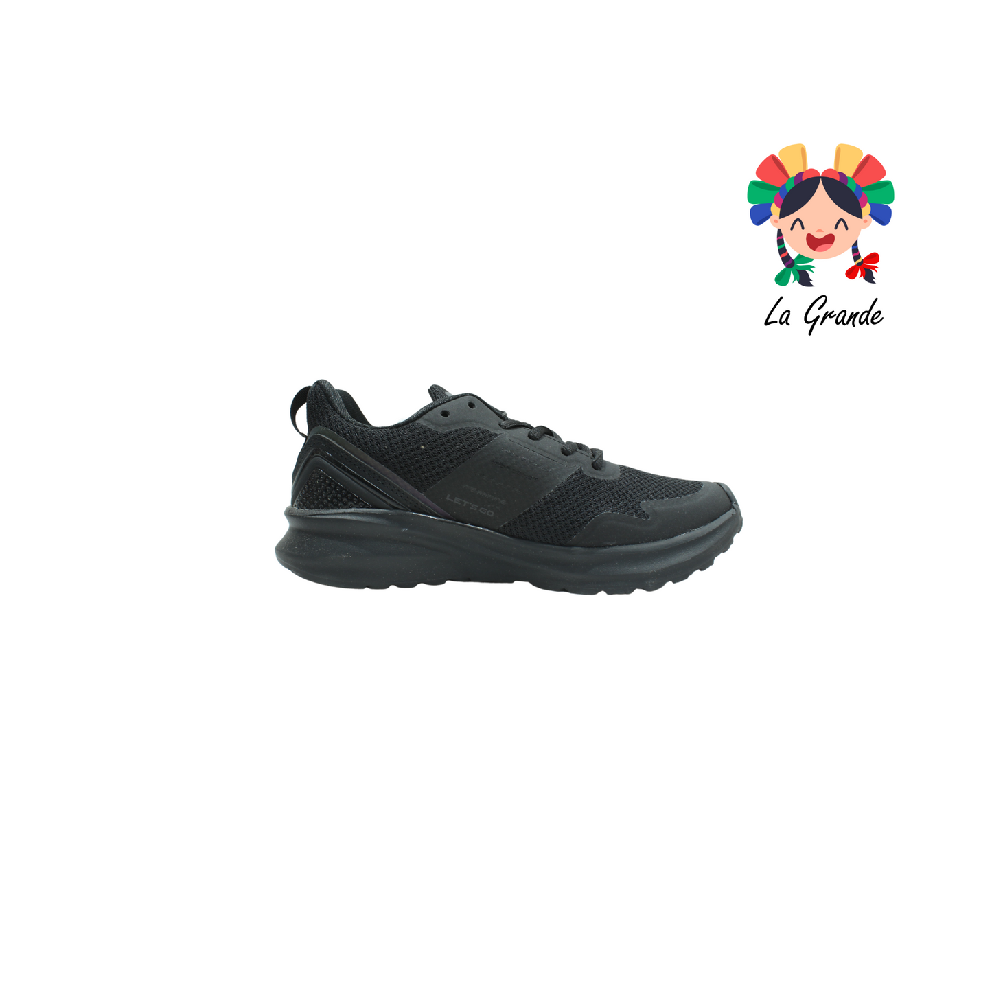 A4702-CT negro tenis textil deportivo