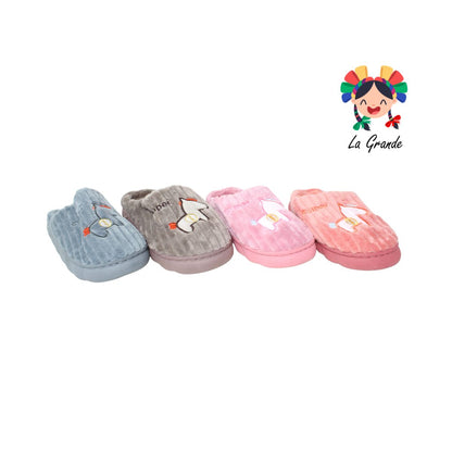 AB-102 TIGRE Multicolor Caballito Pantuflas para Dama, Joven y Caballero