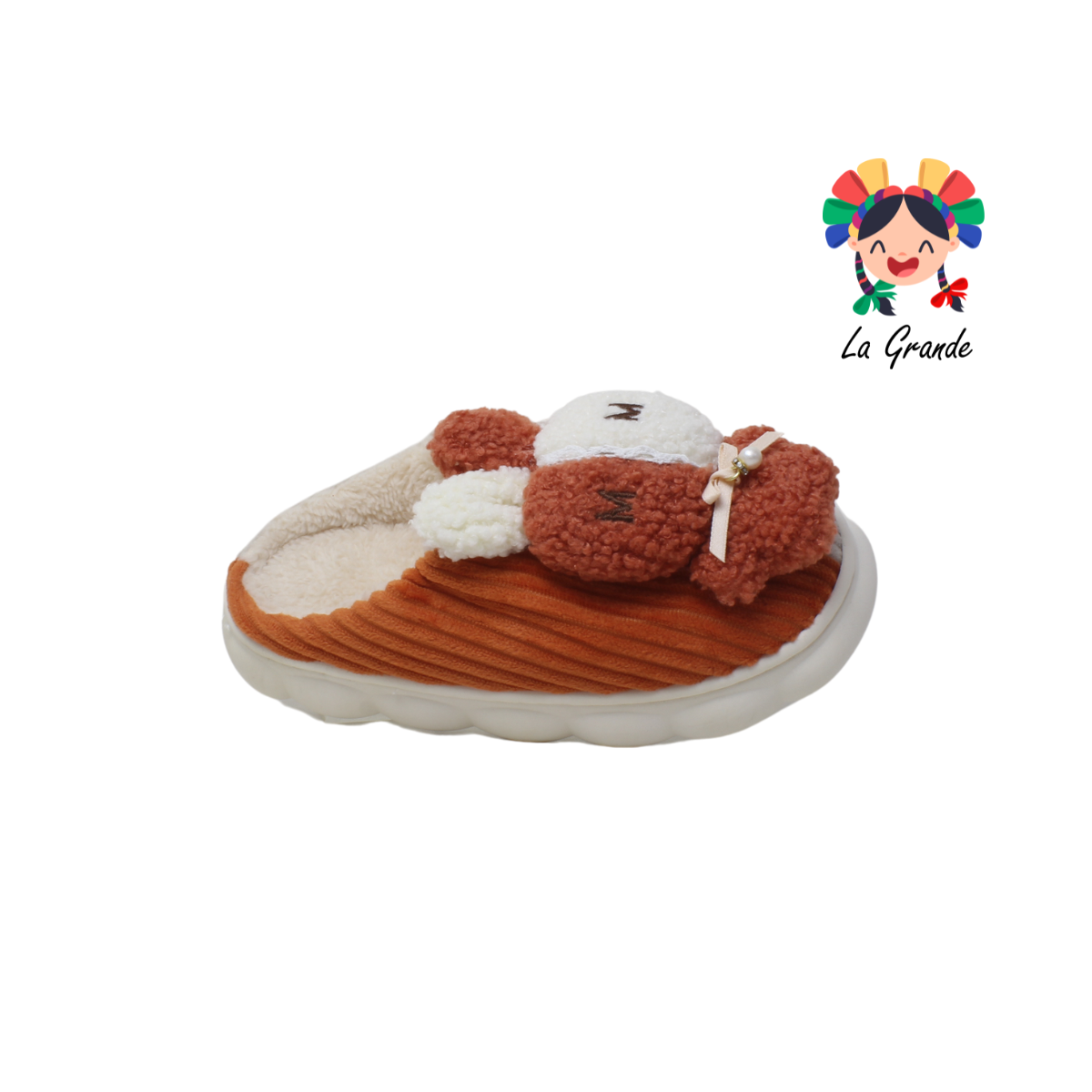 AB-137 TIGRE Conejo Multicolor Pantufla con Plataforma para dama