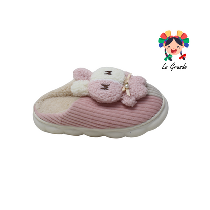 AB-137 TIGRE Conejo Multicolor Pantufla con Plataforma para dama