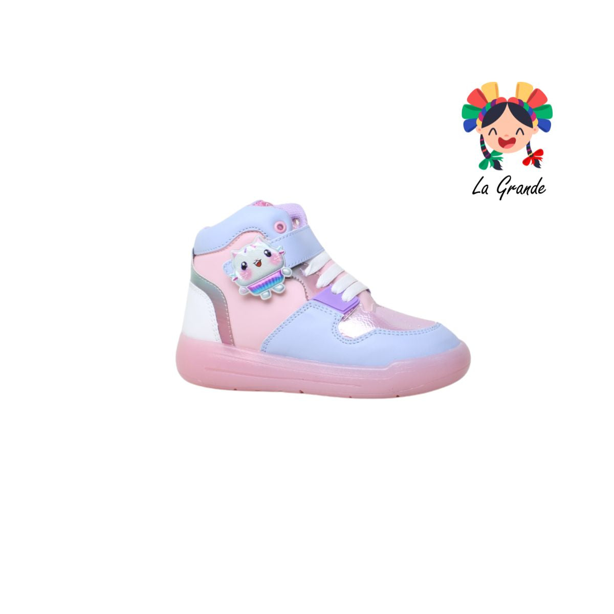 DISELFY ALEXA URBANO Azul Rosa Blanco Sint tenis Casual de botita para Niña