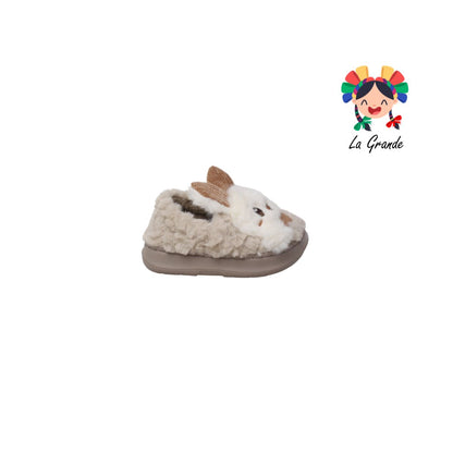 C-4084 TIGRE Conejito Multicolor Textil Sint Pantufla para Bebé y Niña