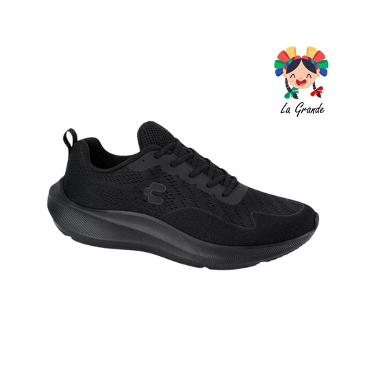 CHARLY Negro Textil Tenis Deportivo para Caballero