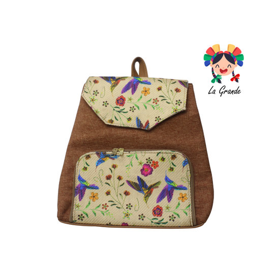 09 Mochila Camel casual para jovencita