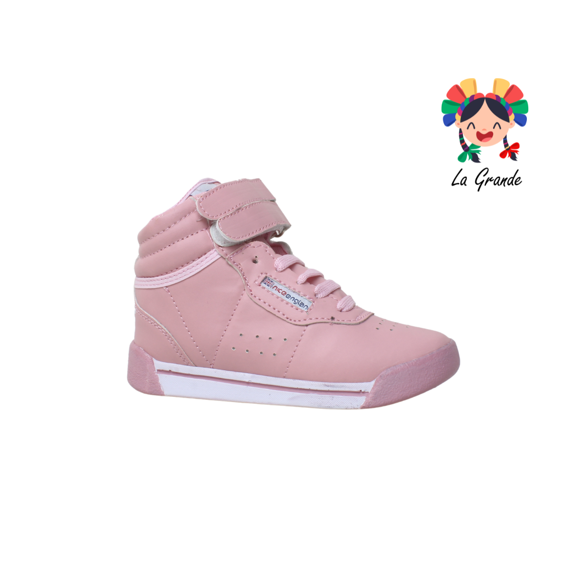 3520 SAETTA PREMIER Rosa Pastel Blanco Tenis infantil para niña