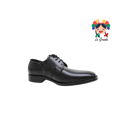 D902 VIAKENTTO Negro zapato de vestir para Caballero