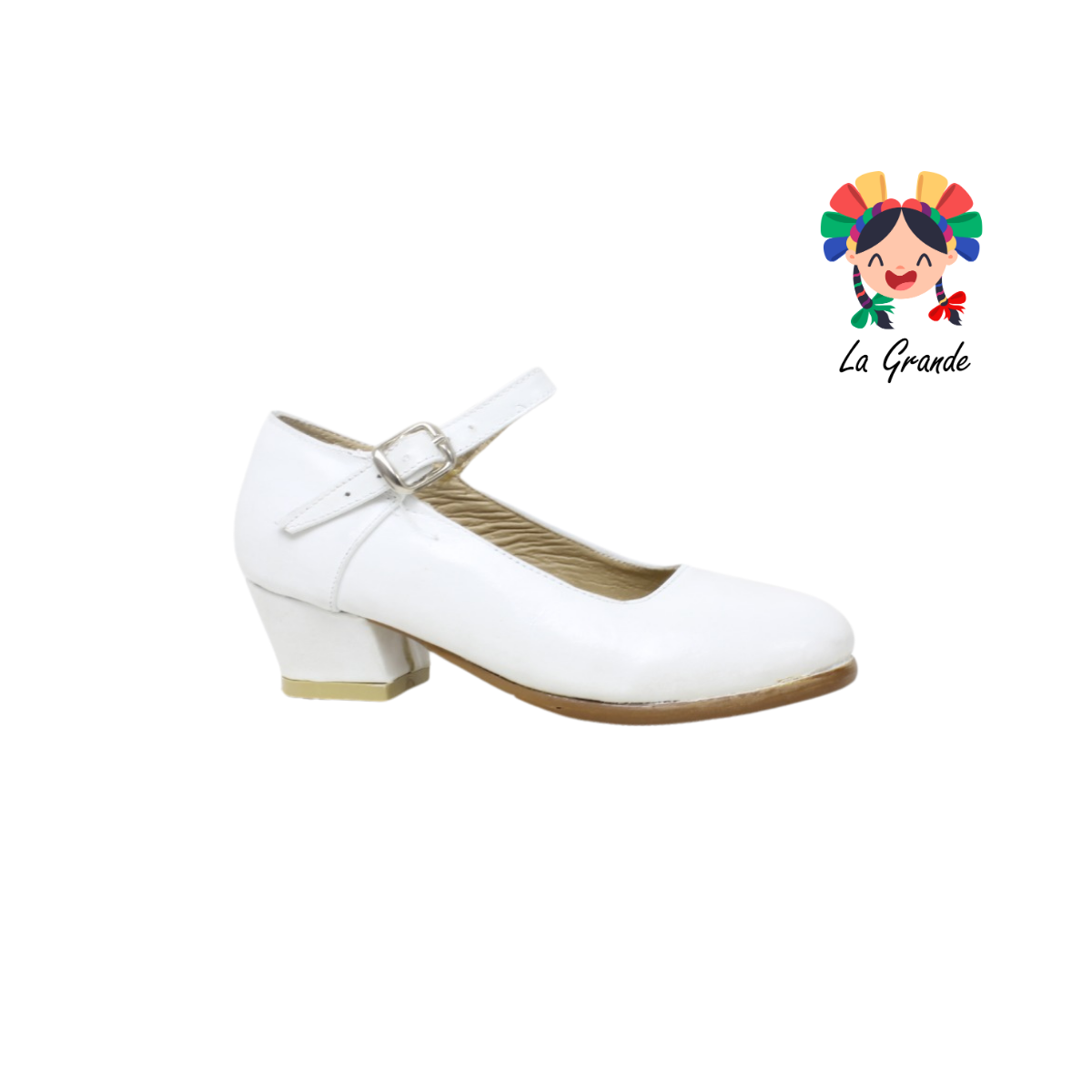 DANZA D´AIME Blanco Zapato de Danza Para Niña