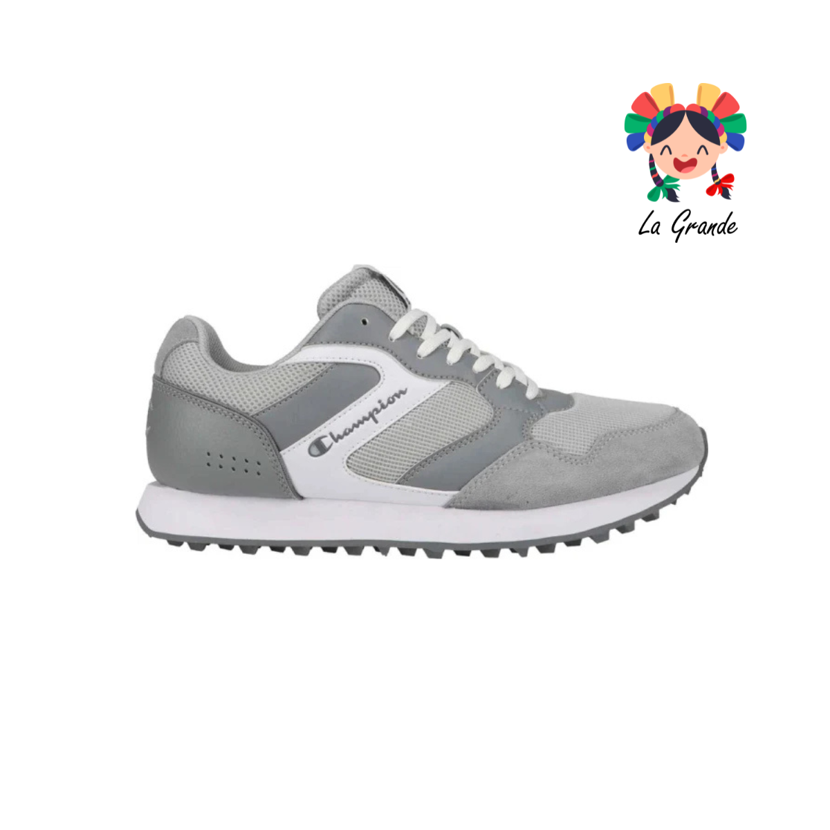 DASH 2.0 CHAMPION Blanco Gris Tenis Deportivos Importados Originales para Joven y Caballero