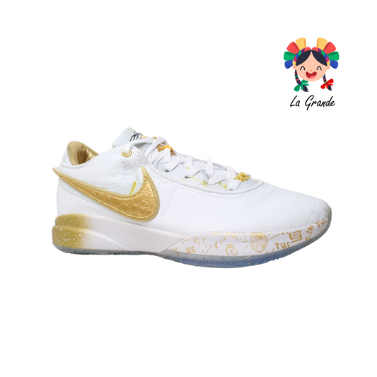 DV3021-411 NIKE Blanco Dorado Tenis Importados para Joven y Caballero