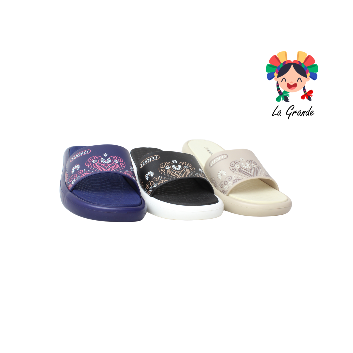 E7208 LUOFU Multicolor Sandalias Ortopédicas para Dama