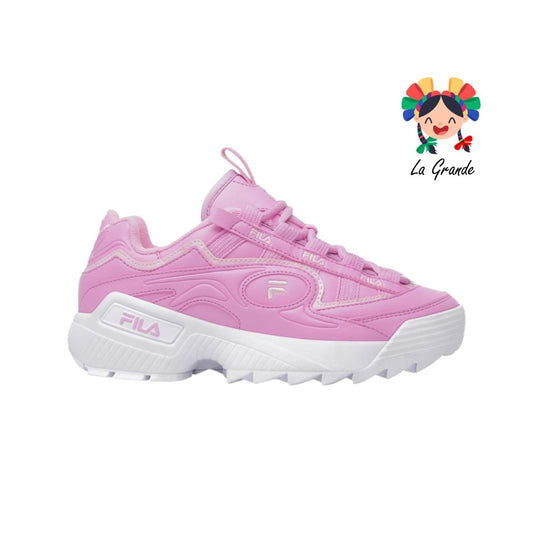 D FORMATION FILA Rosa blanco  tenis plataforma casual importado Original para dama