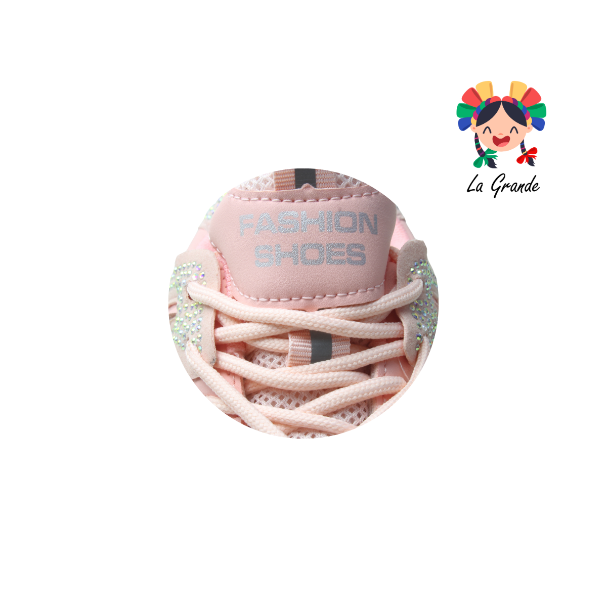 G04-1C FOSUM Rosa Tenis Sint Choclo Estilo Urban para Dama