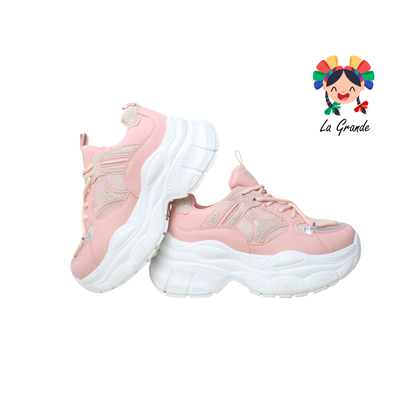 G04-1C FOSUM Rosa Tenis Sint Choclo Estilo Urban para Dama