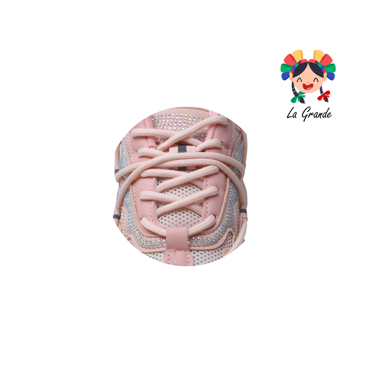 G06-1A FOSUM Rosa Tenis Textil  Choclo Estilo Urban para Dama