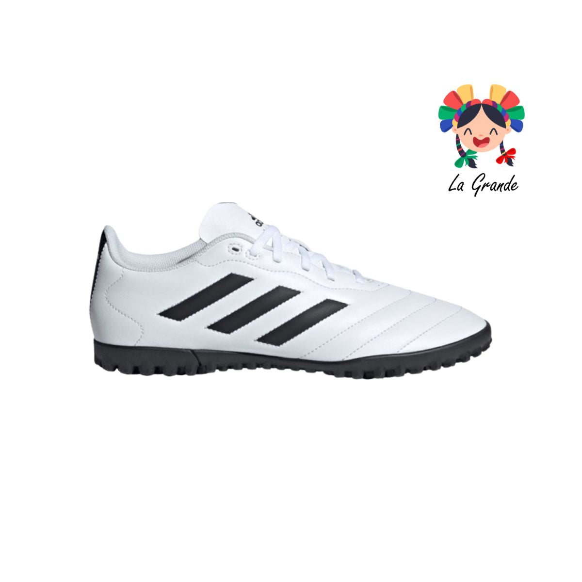 GOLETTO VIII ADIDAS Blanco negro tenis de fútbol importado original para caballero