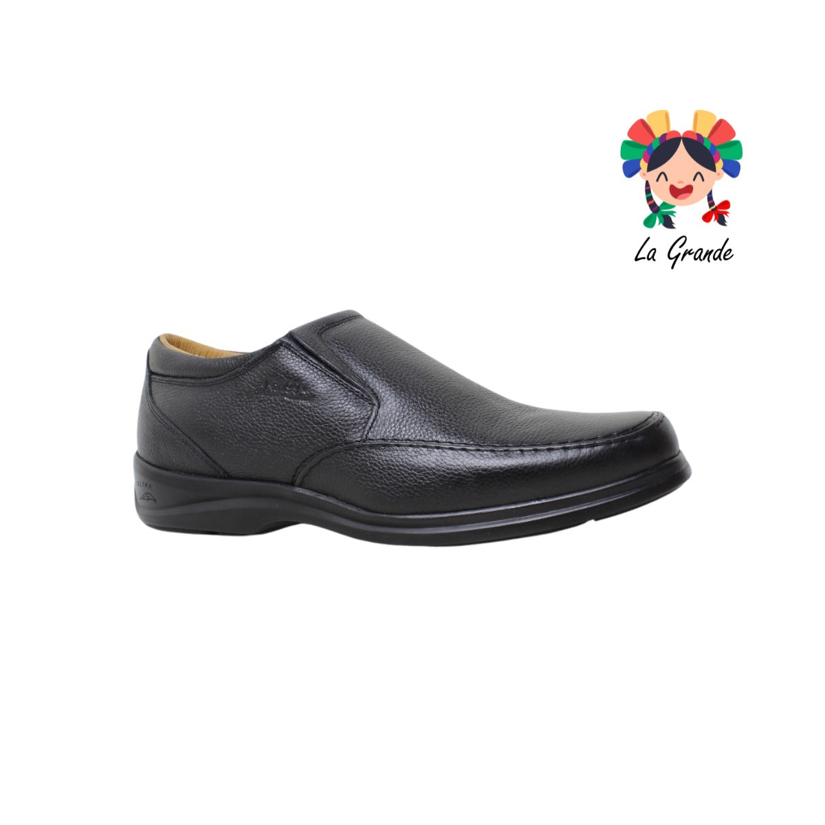 1087 KA99 negro flother Zapato Confort de Piel para Caballero