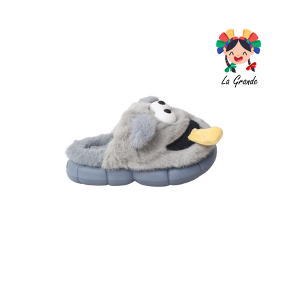 MD-207 TIGRE Caritas Multicolor Sint Textil Pantufla para Niña y Niño