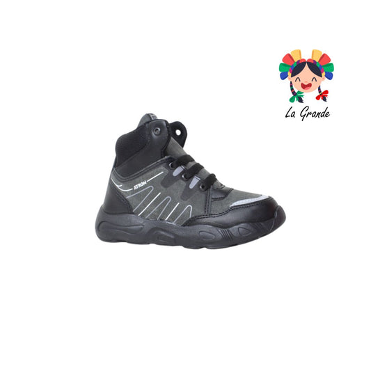 OFF ATROM Negro Sintético Botas Casuales para Niño