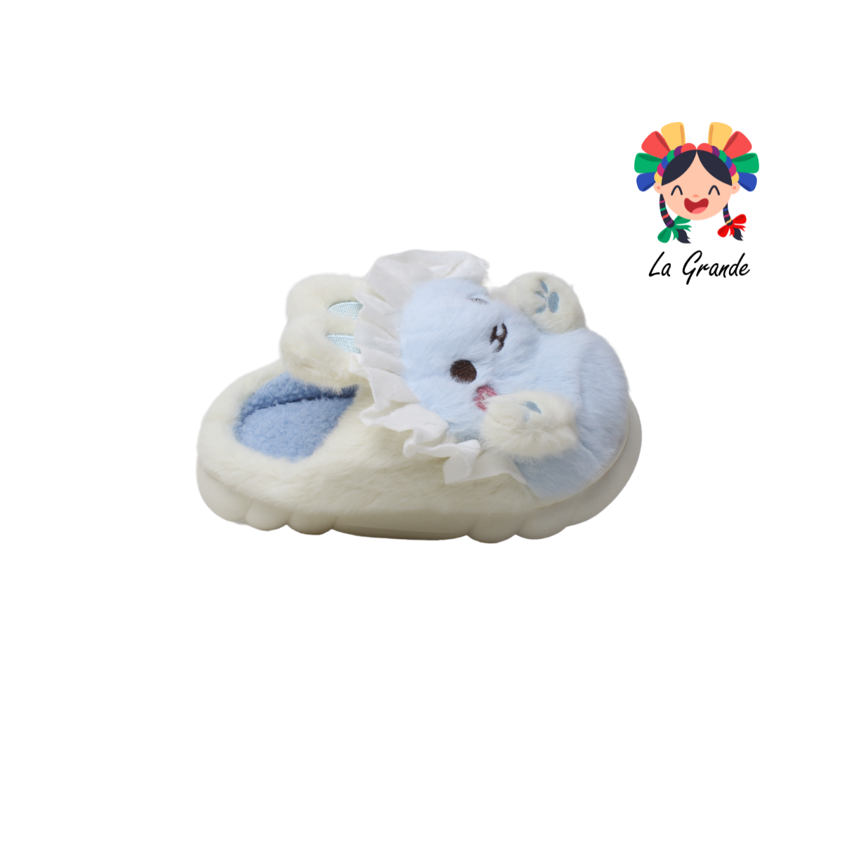 P-2084 TIGRE Conejo Multicolor Sint Pantufla para Niña