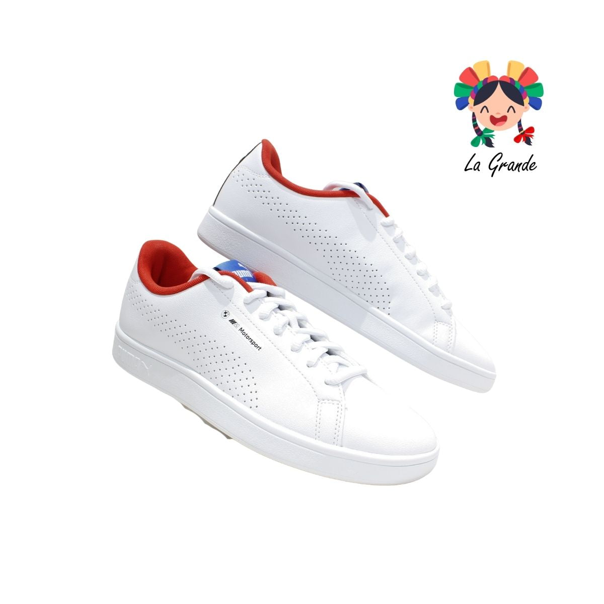 PUMA-BMW MMS SMASH blanco tenis tipo choclo para caballero importado Original