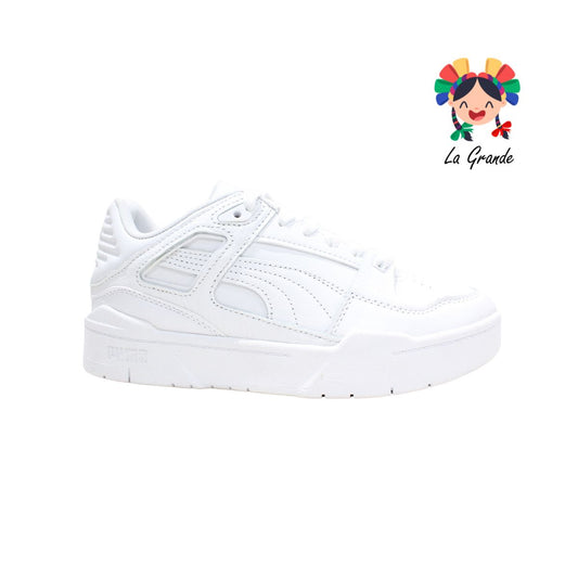 PUMA-SLIPSTREAM Blanco tenis tipo bota de piel unisex importado Original para joven y dama