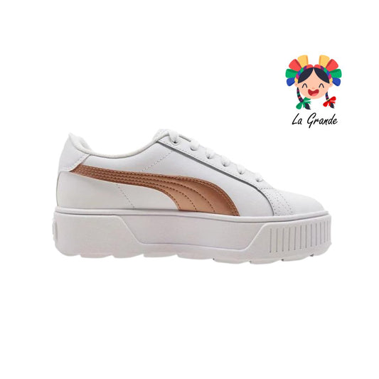 PUMA-KARMEN ROSE Blanco rosa tenis casual importado original para dama