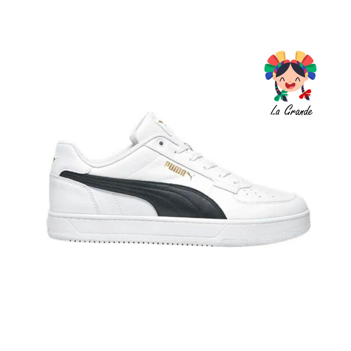 PUMA-CAVEN 2.0 Blanco con negro tenis casual importado original para caballero