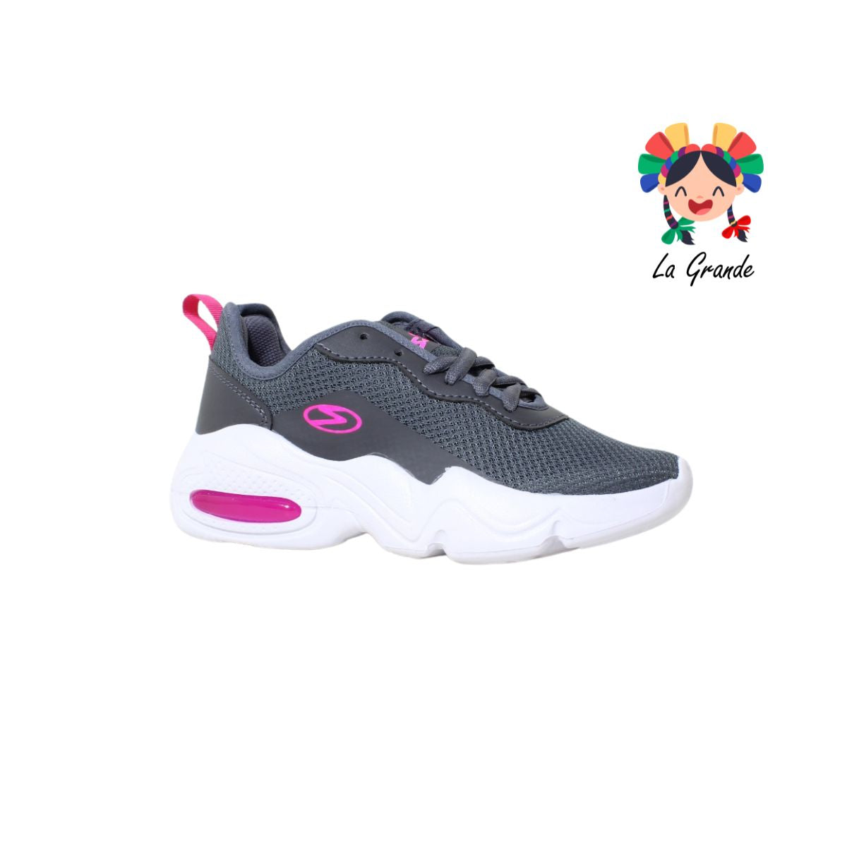 R5060 SCARE Oxford Fiusha Textil Tenis Choclo Casuales para Dama