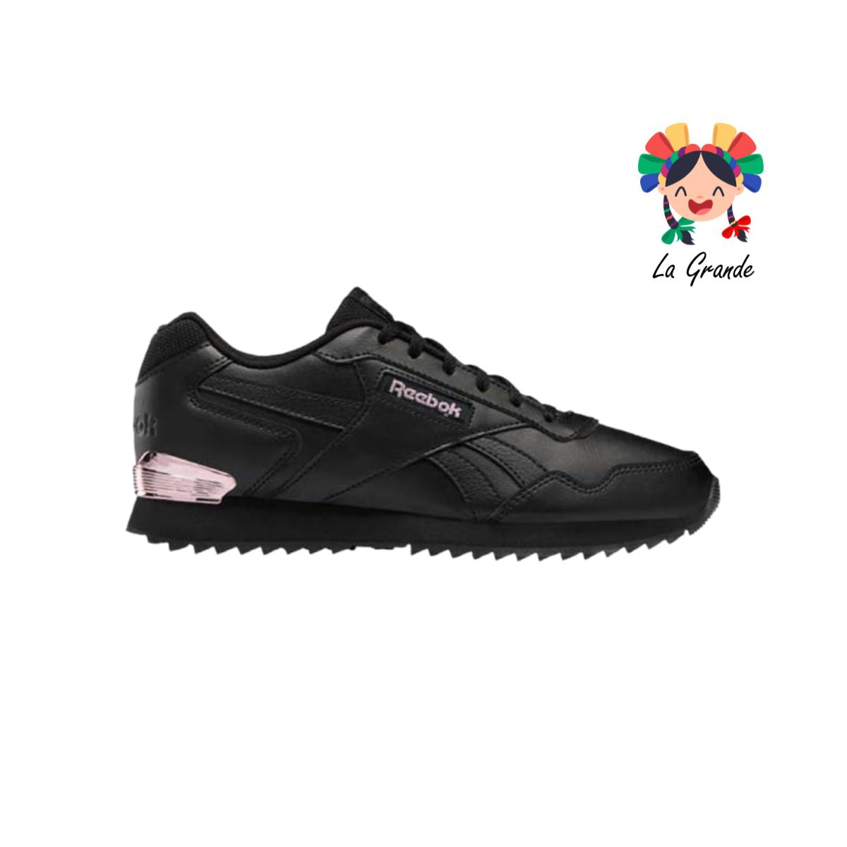 ROYAL GLIDE REEBOK Negro rosa tenis casual original importado para dama