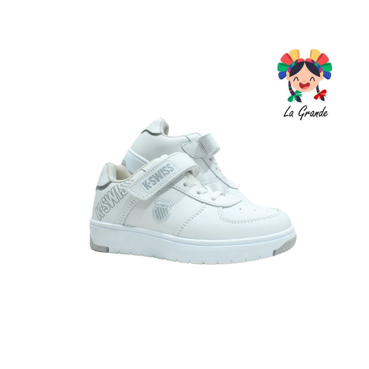 SALT 2 K-WISS blanco tenis escolar para niña y niño