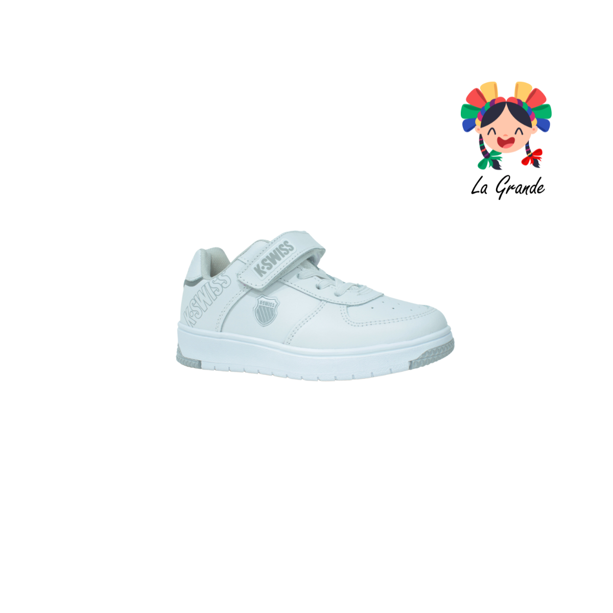 SALT 2 K-WISS blanco tenis escolar para niña y niño