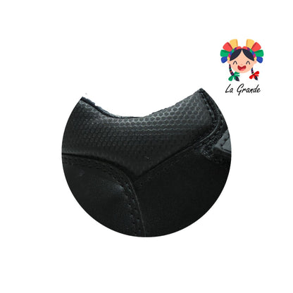 29150 YUYIN Negro Piel Zapato Escolar de contactel doble para Niño