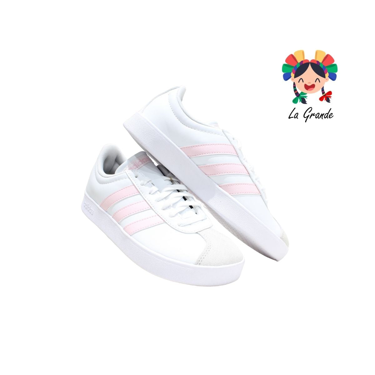 SUMMER ADIDAS Blanco Rosa Tenis Importados Originales para Dama