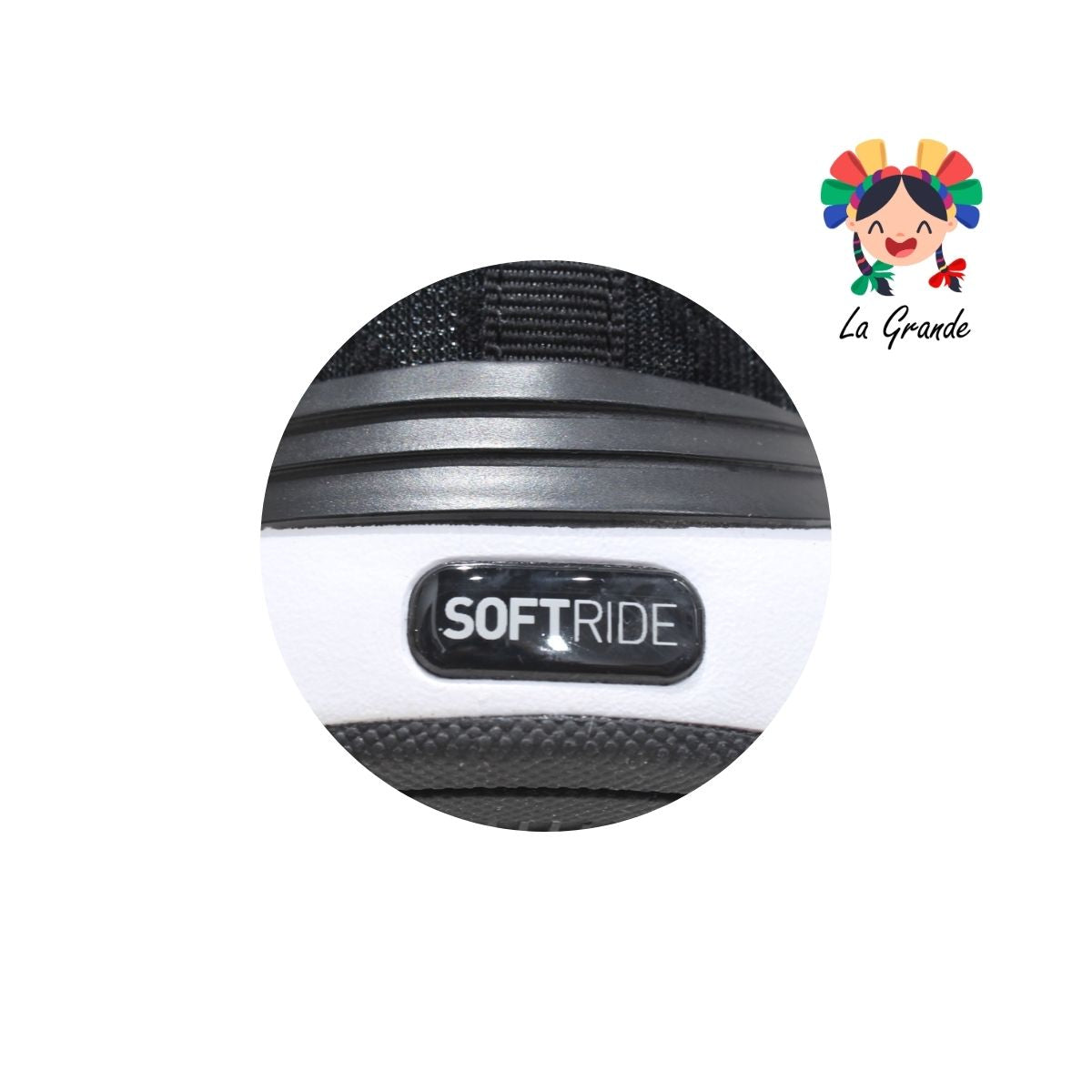 Softride Sophia feline-PU negro gris tenis importado para dama original