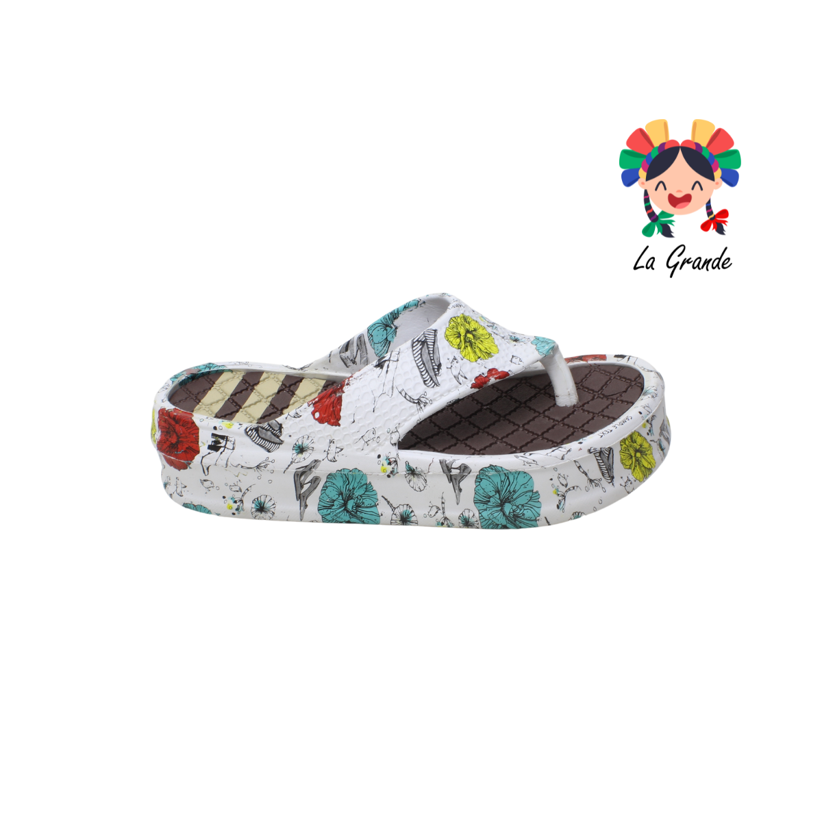 TS 010 TOP SANDAL Multicolor Sintético Sandalia para Dama